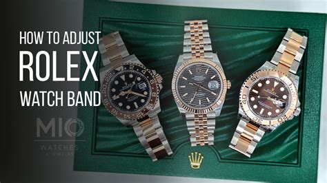 shorten rolex watch band|how to adjust rolex band.